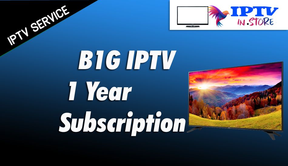 B1G IPTV - 1 Year Subscription – Buy B1G IPTV IPTV Subscription